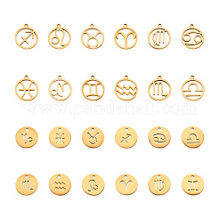 24Pcs 304 Stainless Steel Pendants&nbsp;STAS-TA0001-30G