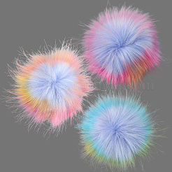 6Pcs Faux Fox Fur Soft Pompom Ball&nbsp;FIND-SC0020-45