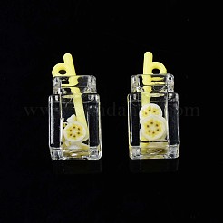 Imitation Drink Resin Pendants&nbsp;CRES-S359-32