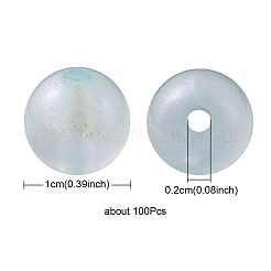 Rainbow Iridescent Plating Acrylic Beads&nbsp;MACR-YW0002-19C