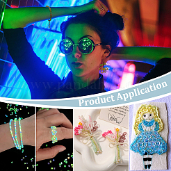 150G 15 Colors Luminous Round Glass Seed Beads&nbsp;SEED-PH0002-44