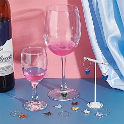 DIY Butterfly Wine Glass Charms Making Kit&nbsp;DIY-UN0004-69