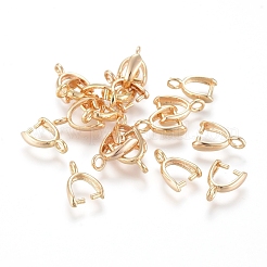 Brass Pinch Bails&nbsp;KK-T029-51G