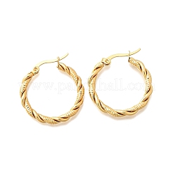 201 Stainless Steel Hoop Earrings&nbsp;EJEW-Q026-09G