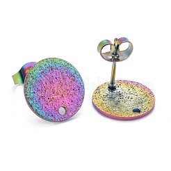 Ion Plating(IP) 304 Stainless Steel Stud Earring Findings&nbsp;STAS-Z021-C-01MC