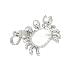 Brass Pendant Cabochon Settings&nbsp;KK-S521-16B-P