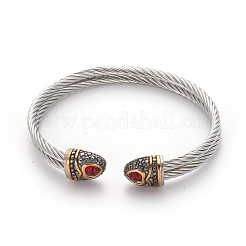 304 Stainless Steel Cuff Bangles&nbsp;BJEW-L642-03