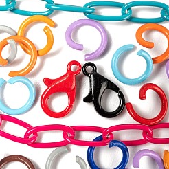 DIY Spray Painted Chain Jewelry Set Making Kit&nbsp;DIY-LS0003-96