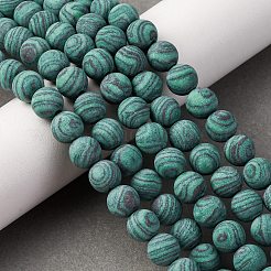 Synthetic Malachite Beads Strands&nbsp;G-F668-19-8mm