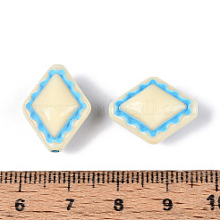 Painted Opaque Acrylic Beads&nbsp;OACR-T029-02U
