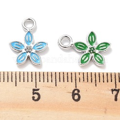 Rack Plating Alloy Enamel Charms&nbsp;PALLOY-F311-01P