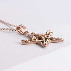 Vintage Gothic Stainless Steel Skeleton Pentagram Pendant Necklaces for Women and Men&nbsp;DG5825