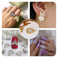 About 5500Pcs 11 Colors Glass Pointed Back Rhinestone&nbsp;RGLA-FW0001-04