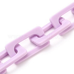 Handmade Opaque Acrylic Cross Chains&nbsp;AJEW-JB00766-01