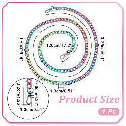 1Pc Zinc Alloy Curb Chain Bag Handle&nbsp;FIND-WR0008-78B