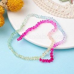 Transparent Baking Paint Glass Bead Strands&nbsp;GLAA-YW0003-17B