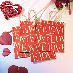 10Pcs Valentine's Day Paper Bags&nbsp;CARB-TADJ0001-01E