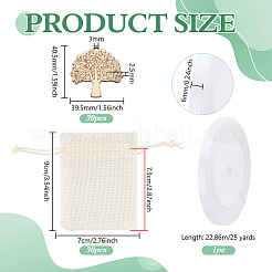Poplar Wood Plywood Pendants&nbsp;DIY-PH0031-77B