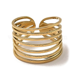 304 Stainless Steel Open Cuff Rings&nbsp;RJEW-Z018-08G
