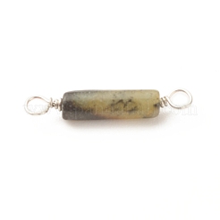 Natural Jade Connector Charms&nbsp;PALLOY-JF01574-06