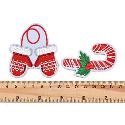 32Pcs Christmas Polyester Cloth Patches&nbsp;PATC-C001-01