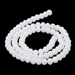 Imitation Jade Solid Color Glass Beads Strands&nbsp;X-EGLA-A034-J10mm-MD05