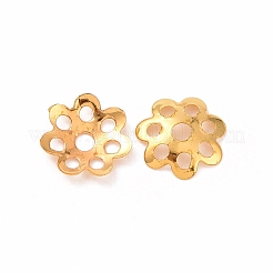 Brass Bead Caps&nbsp;KK-G319-03G-RS