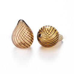 Transparent Handmade Blown Glass Globe Beads&nbsp;X-GLAA-T012-02