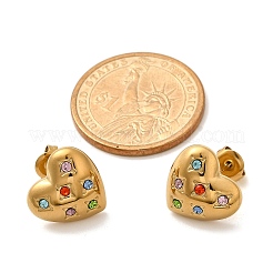 Ion Plating(IP) 304 Stainless Steel Stud Earrings&nbsp;EJEW-A118-06G-06