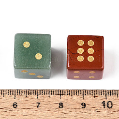 Natural Gemstone Carved Cube Dice&nbsp;T144-07M