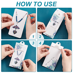 20Pcs 5 Styles Paper Jewelry Display Cards&nbsp;DIY-PH0013-44