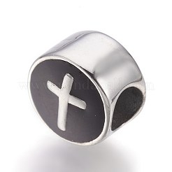 304 Stainless Steel European Beads&nbsp;STAS-E454-46AS