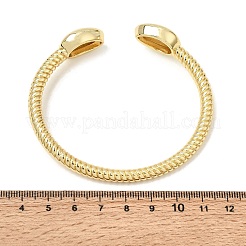Ocean Brass Shell Shape Open Cuff Bangles for Women&nbsp;KK-CBAF3A5-09G