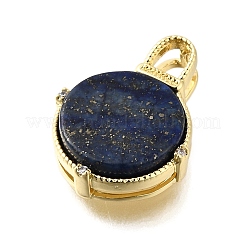 Brass Micro Pave Cubic Zirconia Pendants&nbsp;KK-S523-16G-C
