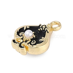 Rack Plating Alloy Enamel Pendants&nbsp;PALLOY-P309-06G-03