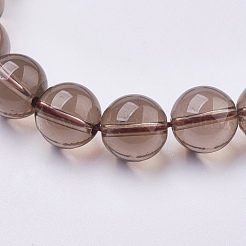 Smoky Quartz Beads Strands&nbsp;X-G-C076-6mm-4