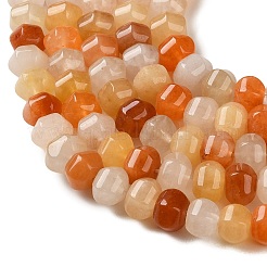 Natural Golden Silk Jade Beads Strands&nbsp;G-C284-B01-01