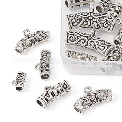 20Pcs 8 Style Tibetan Style Alloy Tube Bails&nbsp;FIND-YW0003-78