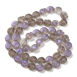 Electroplate Glass Beads Strands&nbsp;EGLA-F164-HR03