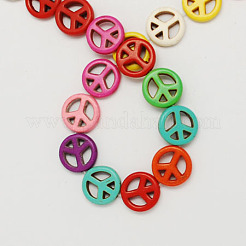 Synthetical Turquoise Beads Strands&nbsp;TURQ-S131-15mm-M