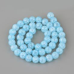 Synthetic Crackle Quartz Beads Strands&nbsp;GLAA-S134-6mm-13