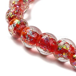 Handmade Dichroic Foil Glass Beads Strands&nbsp;DICH-U001-02I