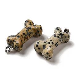 Natural Dalmatian Jasper Pendants&nbsp;G-K353-02P-04