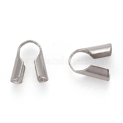 Tarnish Resistant Stainless Steel Bead Tips&nbsp;STAS-R062-4mm