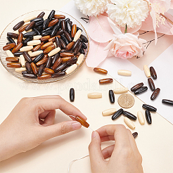 160Pcs 4 Colors Natural Maple Wood Beads&nbsp;WOOD-HY0001-18