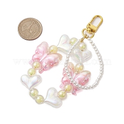 Butterfly Heart Acrylic Pendant Decoration&nbsp;HJEW-JM02011