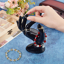 Plastic Mannequin Hand Jewelry Display Holder Stands&nbsp;RDIS-WH0009-013A-WH