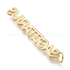 Brass Pendants&nbsp;ZIRC-I048-15G-02