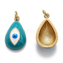 Brass Enamel Pendants&nbsp;KK-O140-01H-G