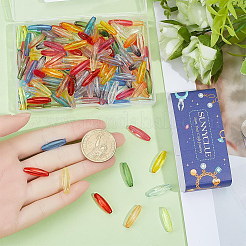 160Pcs 10 Colors Transparent Acrylic Beads&nbsp;TACR-SC0002-75